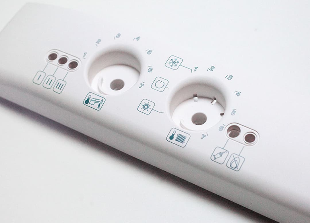 stampa tampografica su plancia comandi caldaie